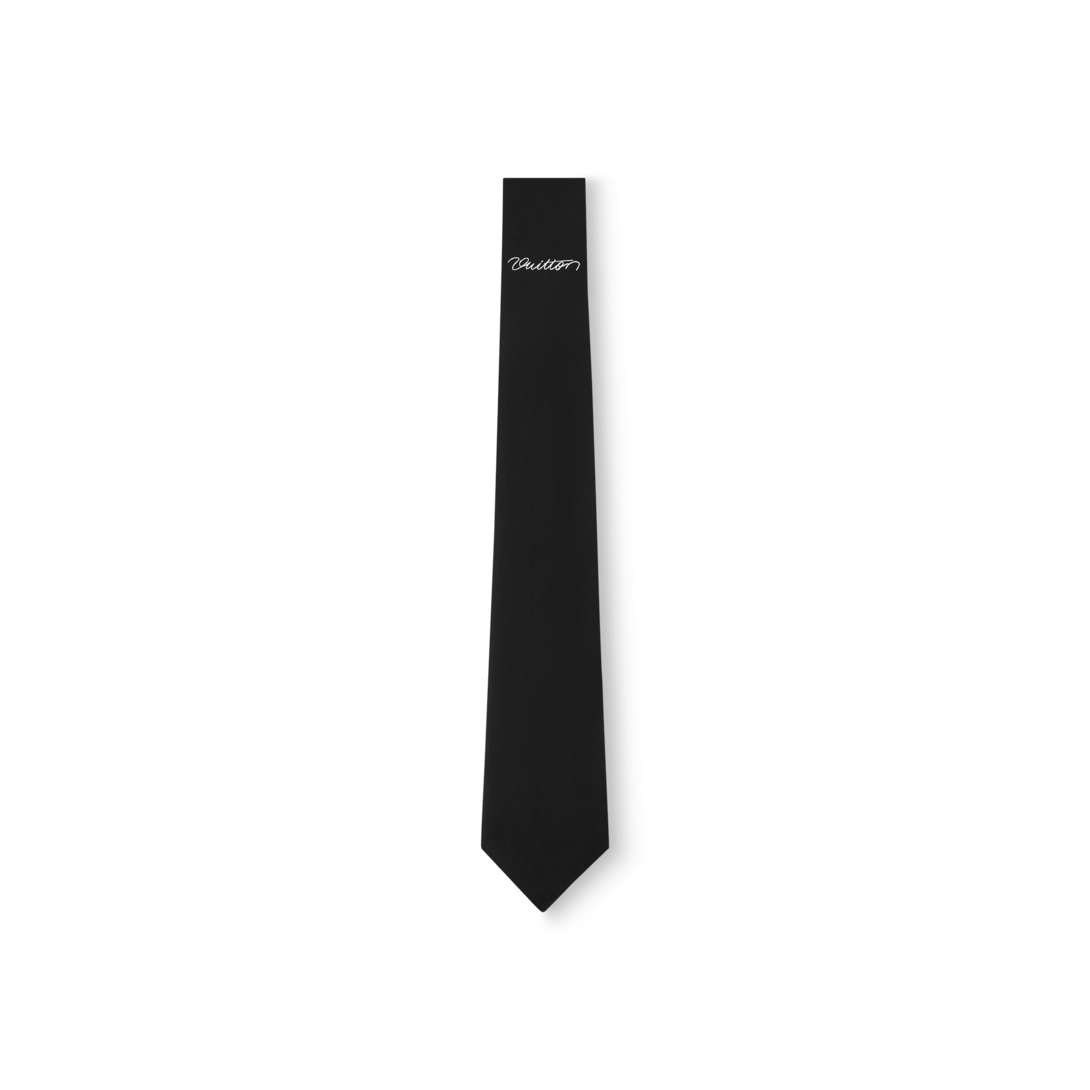 小物 Louis Vuitton tie black Signature Tie . - Accessories | LOUIS VUITTON